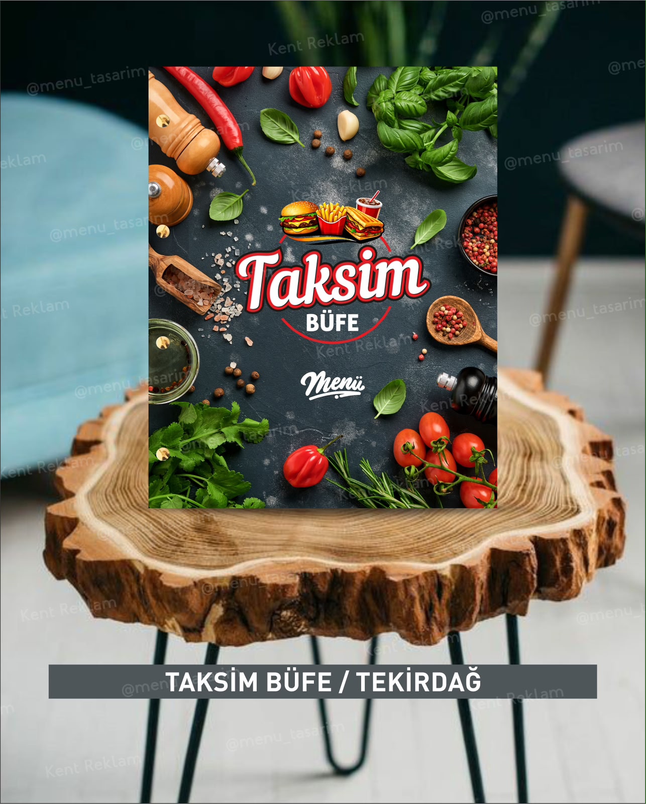 Taksim Büfe Tekirdağ kurumsal restoran cafe menü tasarımı ve baskısı